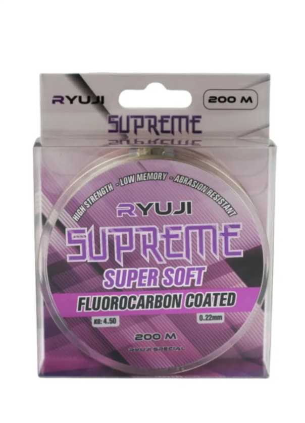 Ryuji Supreme Super Soft yeşil 200m Fluorocarbon Coated Misina